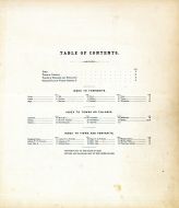 Table of Contents, Vinton County 1876